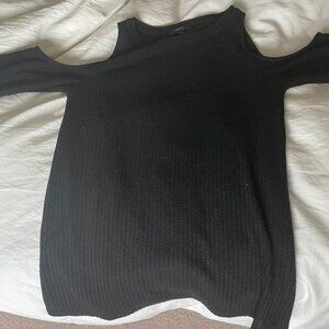 Black cold shoulder tunic